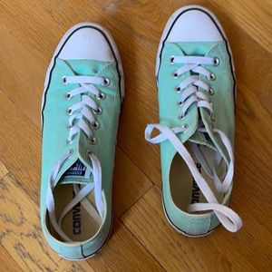 Teal Converse sneakers